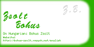 zsolt bohus business card